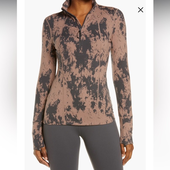 Zella Tops - Zella Cozy Jacquard Fun Half Zip Pullover